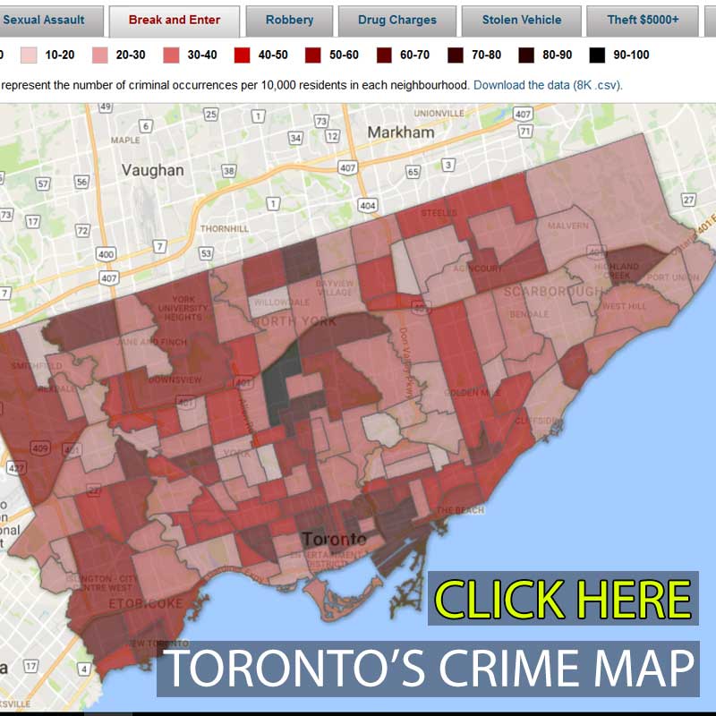 Toronto crime map